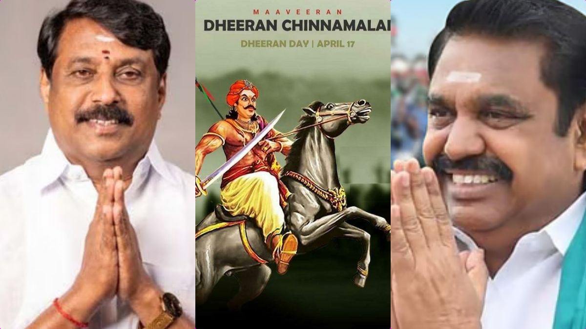 The newly inaugurated bronze equestrian (horse-riding) statue of Dheeran Chinnamalai at the Odanilai Mani Mandapam in Erode.