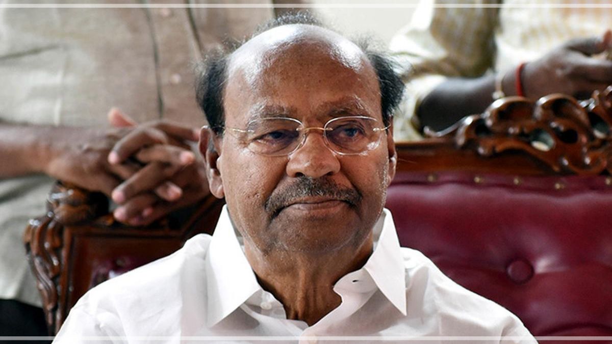 Dr. S. Ramadoss speaking in a video message during the 2026 Tamil Nadu election campaign.