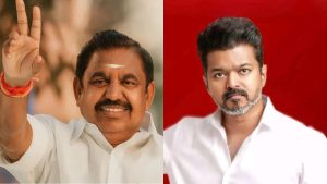 AIADMK General Secretary Edappadi K Palaniswami addressing a massive election rally in Perambalur.