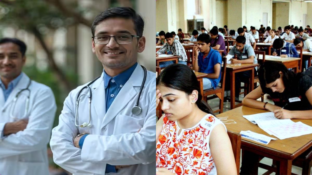 A student checking the NTA website for NEET UG 2026 admit card and exam city intimation.