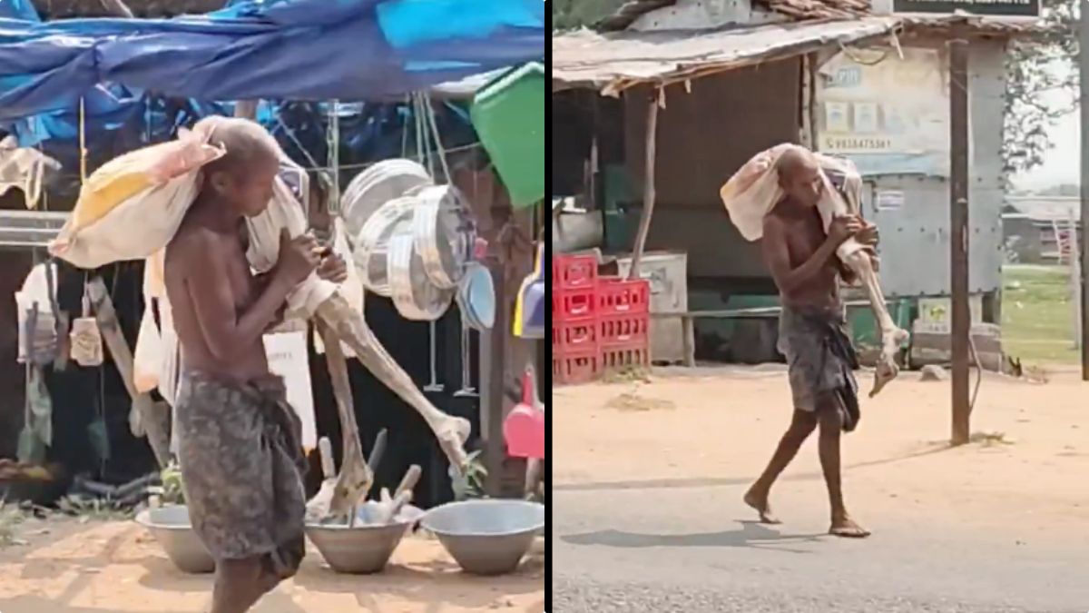 A visual representation of the tragic incident in Odisha involving a bank and skeletal remains.