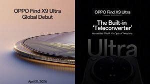 Official teaser of Oppo Find X9 Ultra showcasing the circular Hasselblad camera module.