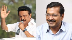 "வேடிக்கை பார்க்க மாட்டோம்!" - மத்திய அரசுக்கு ஸ்டாலின் விடுத்த இறுதி எச்சரிக்கை; திமுகவுக்கு ஆதரவாக கெஜ்ரிவால் அதிரடிப் பிரச்சாரம்! CM MK Stalin issuing a warning video and Arvind Kejriwal addressing a press meet for DMK alliance.