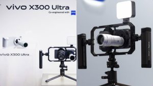 விவோ X300 FE: ஐபோன் 17-க்கு சவாலாக வரும் புதிய விவோ போன்; மே மாதம் இந்தியாவில் மெகா அறிமுகம்! Close up of Vivo X300 FE rear camera with Zeiss branding and telephoto lens.
