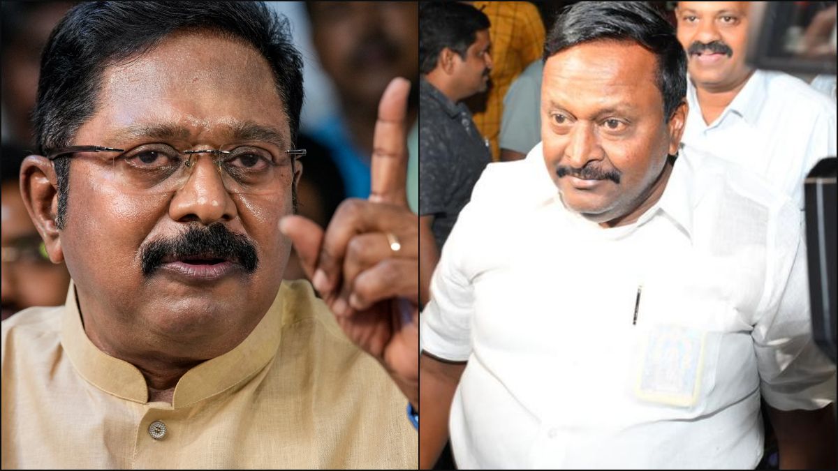 AMMK MLA Kamaraj expelled by TTV Dhinakaran for supporting TVK government.