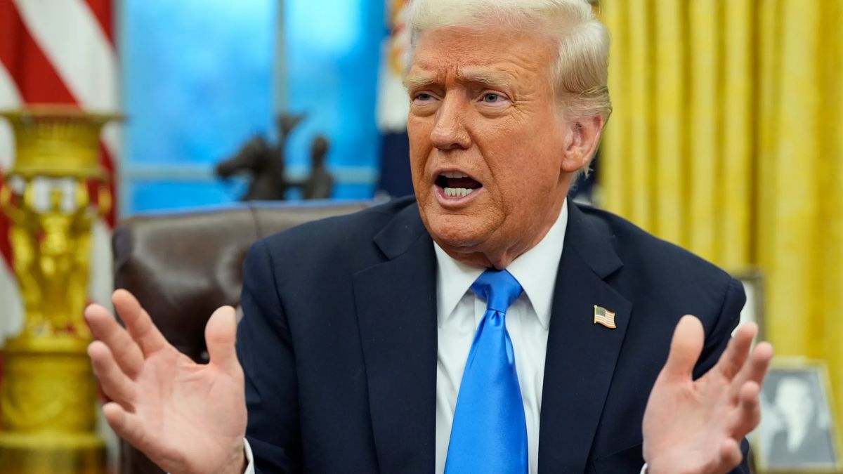 US President Donald Trump sitting formally with military generals and national security advisors inside the White House Situation Room layout.