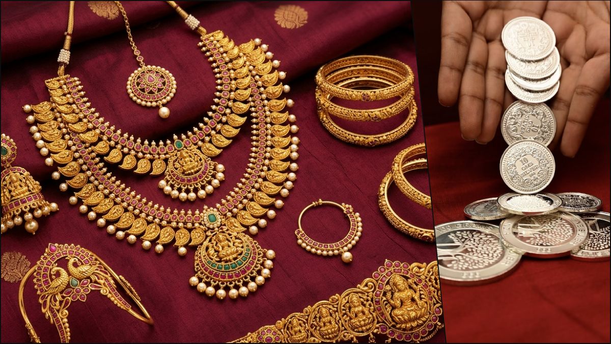 Current gold and silver rates in India showing price fluctuations on May 14, 2026.