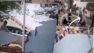 Large mirrors installed on public walls in Mysuru to prevent people from urinating in the open.