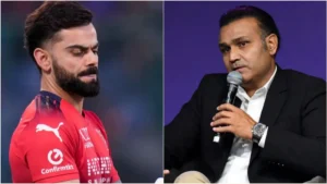 IPL 2026 Playoff Twist: "தோற்றாலும் ஆர்சிபி தான் மாஸ்!" ஐதராபாத்திடம் வீழ்ந்தும் புள்ளிப்பட்டியலில் முதலிடம் பிடித்து சாதனை; கோலியின் மாஸ் உத்தியை பாராட்டிய சேவாக்! Royal Challengers Bengaluru players celebrating their top of the table finish during the IPL 2026 league phase.