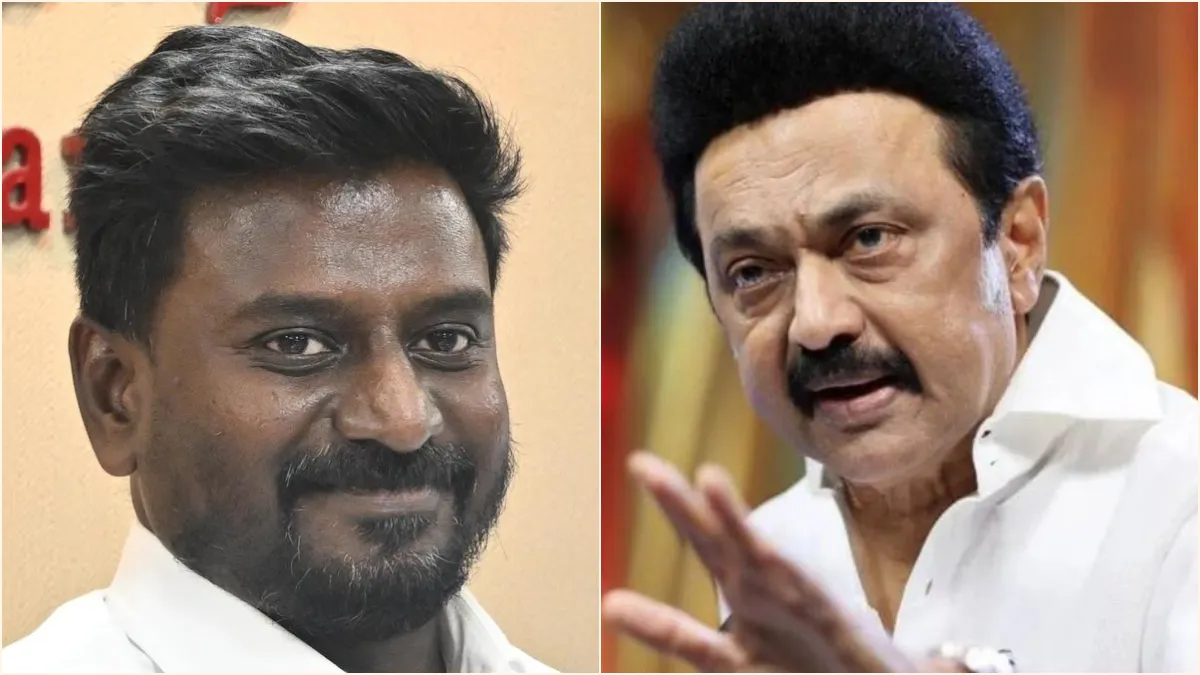 Tamil Nadu School Education Minister Rajmohan speaking aggressively at a press meet, responding to DMK chief MK Stalin's comments.