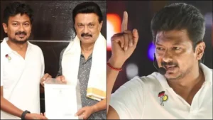 Udhayanidhi Stalin meeting DMK President M.K. Stalin to seek blessings before taking charge as LoP.