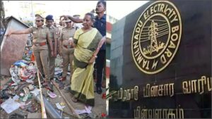 TN Crime Update: தமிழகத்தில் சிபிஐ மற்றும் சிபிசிஐடி அதிரடி வேட்டை! கரூரில் மீண்டும் துவங்கிய விசாரணை; மின்வாரிய திருட்டு வழக்கிலும் அதிரடி திருப்பம்! A professional high-contrast stock photo featuring official law enforcement folders, security seals, and premium police department investigative setups in an office environment.
