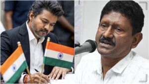 Former IAS officer Sagayam giving an exclusive media interview with political evaluation points regarding regional administration and corruption-free systemic changes.