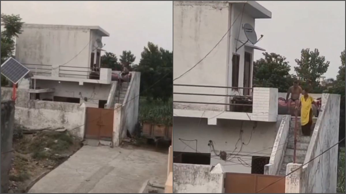 A digital pixelated security surveillance camera monitor frame tracing residential building layouts and domestic safety infrastructure monitoring assets.