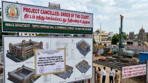 Massive Temple Project Approvals Axed! "ரூ.246 கோடி திட்டங்கள் காலி!" இந்து சமய அறநிலையத்துறை அதிரடி உத்தரவு! பின்னணியில் நீதிமன்ற தீர்ப்பு! Architectural drawings and structural layouts of public utility zones representing regional administrative cancellations.