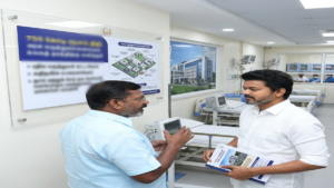 Professional modern government hospital ward with advanced medical infrastructure and newborn infant care layout screens.