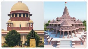 ராமர் கோயில் காணிக்கை ஊழல்: உச்சநீதிமன்ற தலைமை நீதிபதி அமர்வில் இன்று அதிரடி விசாரணை! A legal concepts visual representing the Supreme Court hearing on the Ayodhya Ram Temple financial audit case.