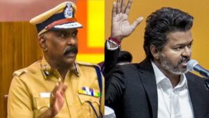 கரூர் தவெக மாநாட்டு நெரிசல் விபத்து குறித்து போலீஸ் எச்சரிக்கை விவகாரத்தில் முதல்வர் விஜயின் பேச்சுக்கு எழுந்துள்ள சர்ச்சை.