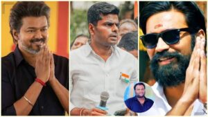 "விஜய், தனுஷ், அண்ணாமலை மும்முனைத் தாக்குதலா?" – எழுத்தாளர் சூர்யா சேவியர் பதிவுக்கு இயக்குநர் மோகன் ஜி அதிரடி பதிலடி! News image depicting writer Surya Xavier's post and Director Mohan G's response.
