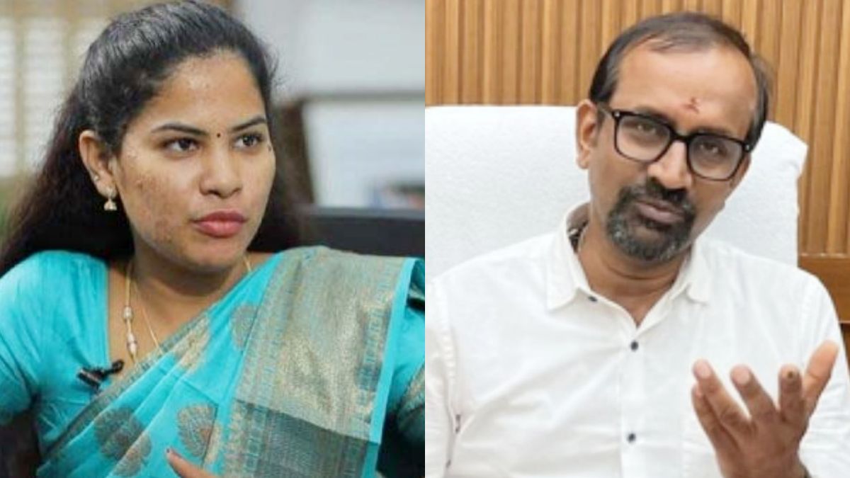 சென்னையில் செய்தியாளர்களைச் சந்தித்து அரசியல் மற்றும் மக்கள் நலத்திட்டங்கள் குறித்துப் பேசும் அமைச்சர் பி. வெங்கடரமணன்.