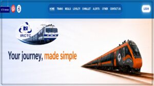 A symbolic digital representation showing high-speed cloud servers and easy train ticket booking on the new IRCTC mobile app layout.