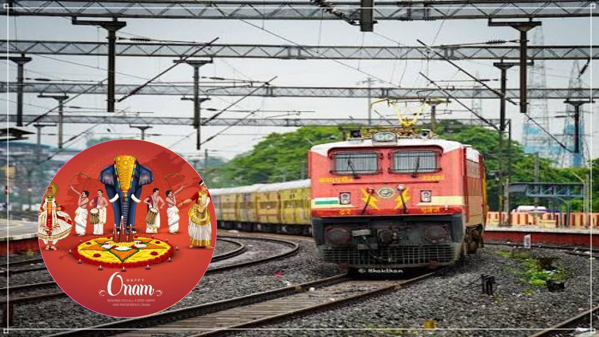 Modern Indian Railways Express Train Ready for Festive Run