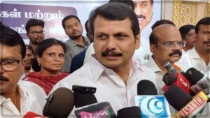 மடியில் கனமில்லை, வழியில் பயமில்லை! அறை சோதனையை தைரியமாக எதிர்கொண்ட செந்தில் பாலாஜி அதிரடி! Former Minister Senthil Balaji addressing media after police search.