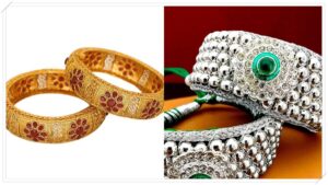Latest gold jewelry and silver bars displayed with live daily price market tickers.