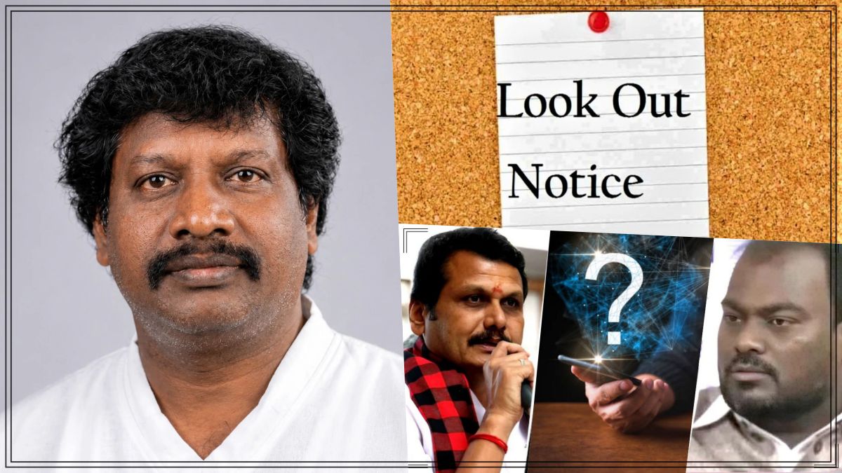 The background behind the issuance of a lookout notice against Lakshmana Perumal in the TVK MLA horse-trading case.