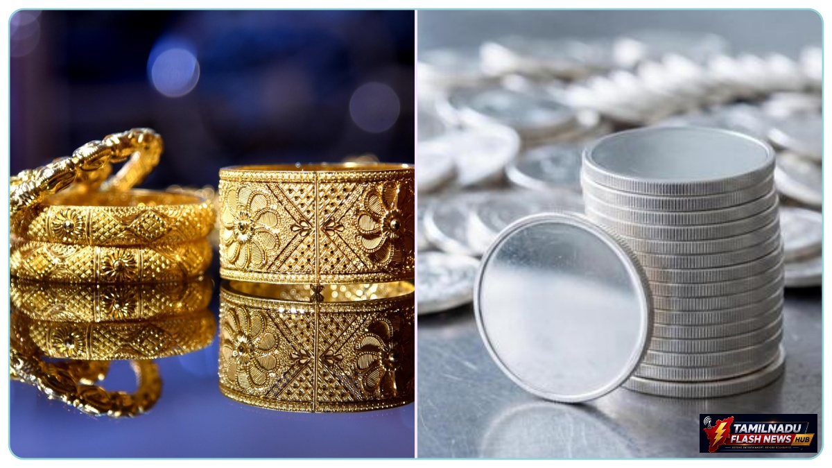 Visual representation of gold and silver price reduction in Chennai on August 28, 2026.