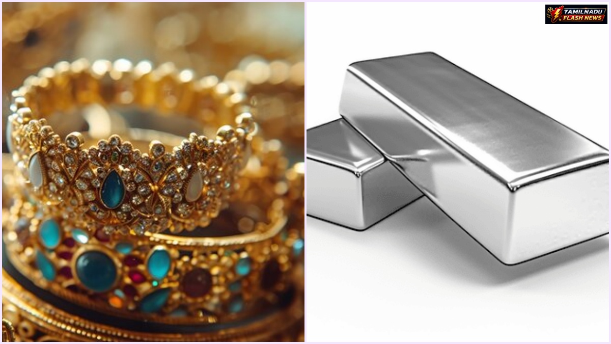 Visual representation of today's gold and silver rates on August 21.