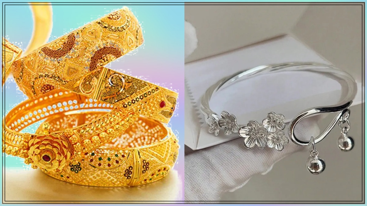 Gold jewelry and bullion display representing gold rate increase on August 6, 2026.