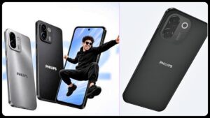 பிலிப்ஸ் S7221 5G ஸ்மார்ட்போனின் முக்கிய அம்சங்களைக் குறிக்கும் செய்திப் படம்.