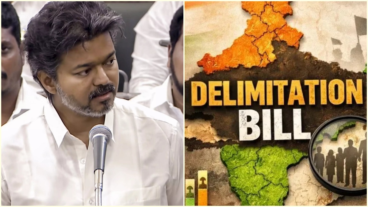 தமிழக சட்டப்பேரவையில் தொகுதி மறுவரையறைக்கு எதிராக அரசு தீர்மானம் நிறைவேற்றப்படும் காட்சி.