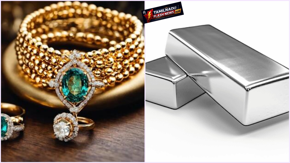 Visual representation of gold and silver price trends on August 25, 2026.