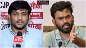 Press conference of Manish Brahmbhatt announcing the launch of Cockroach Janata Party-Democratic in New Delhi.