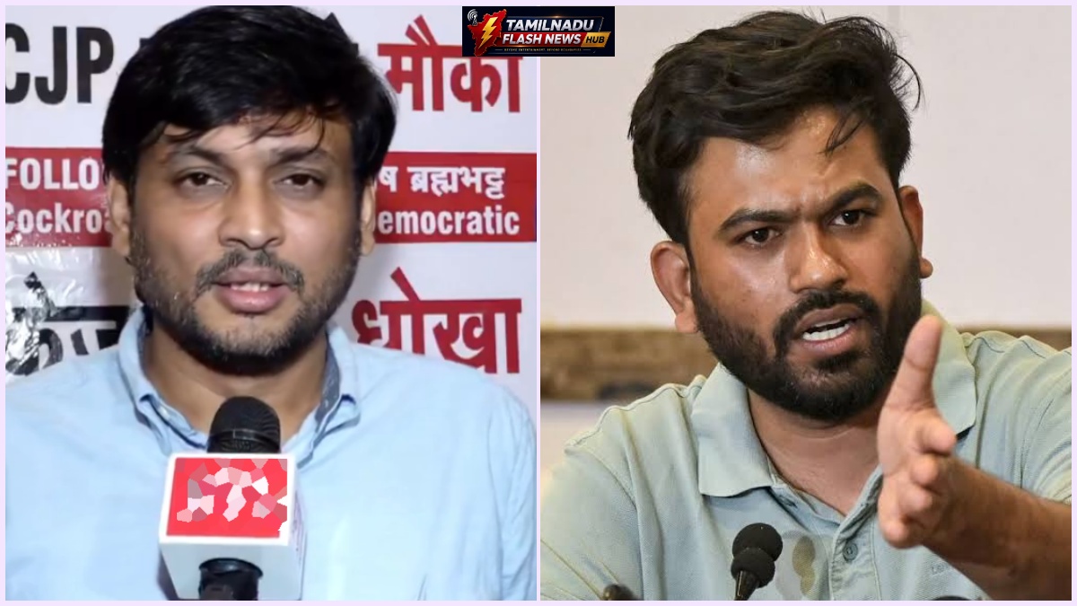 Press conference of Manish Brahmbhatt announcing the launch of Cockroach Janata Party-Democratic in New Delhi.