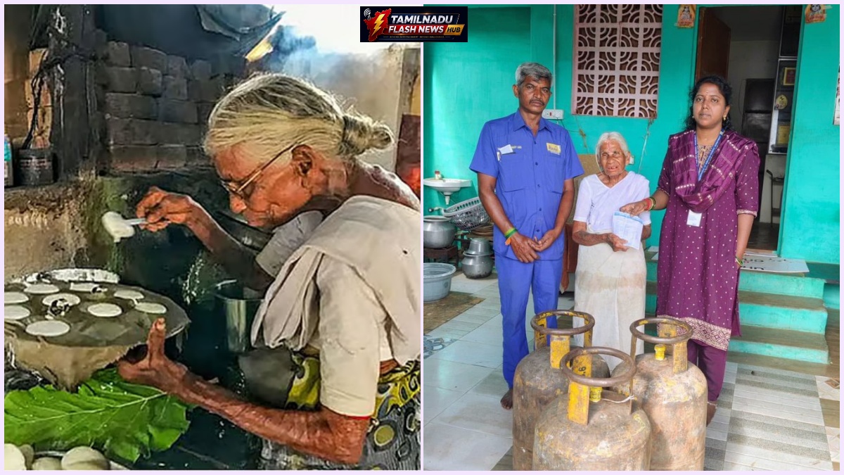 Coimbatore 1-Rupee Idli Kamalathal Paatti receives free LPG cylinders again.