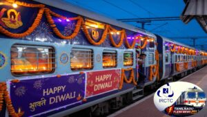 Indian Railways passenger train representing Diwali advance reservation opening on September 6.