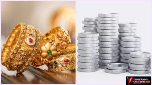 Today GoldRate: சவரனுக்கு ₹1,120 உயர்ந்தது! தங்கம் வாங்க திட்டமிடுவோருக்கு ஷாக்.. செப்டம்பர் 8 தங்கம், வெள்ளி விலை நிலவரம்! Editorial visual representation of gold and silver market status for September 8.