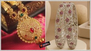 Gold, Silver Rate Today: இன்று தங்கம் விலை உயர்வு! செப்டம்பர் 17 தங்கம் மற்றும் வெள்ளி நிலவரம் இதோ! Close up view of gold ornaments and silver bars.