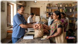 Fresh onions stocked for subsidized sale at Tamil Nadu ration shops.