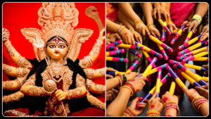 மகாராஷ்டிராவில் கர்ஃபா மற்றும் தண்டியா விழாக்களுக்கான கட்டுப்பாடுகள் குறித்து வி.எச்.பி வெளியிட்ட அறிவிப்பு தொடர்பான காட்சிப் படம்.