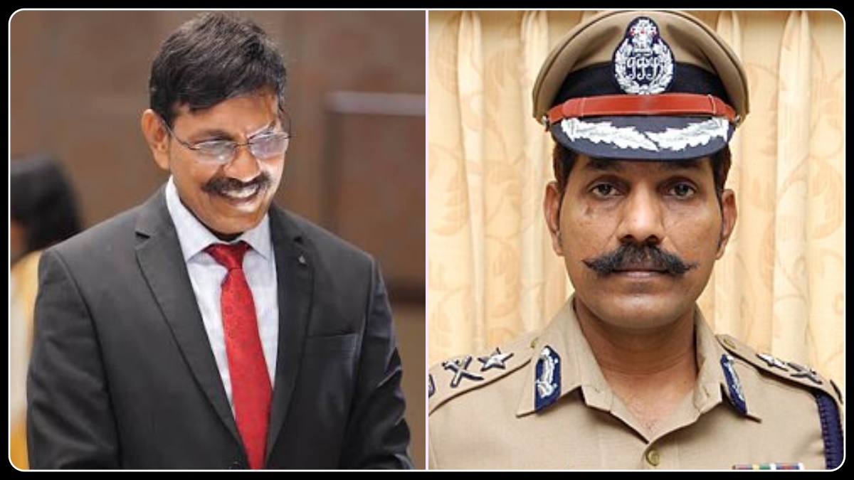 புதிய காவல் அதிகாரிகளுக்கான நிகழ்வில் பேசும் முன்னாள் டிஜிபி சைலேந்திர பாபு.