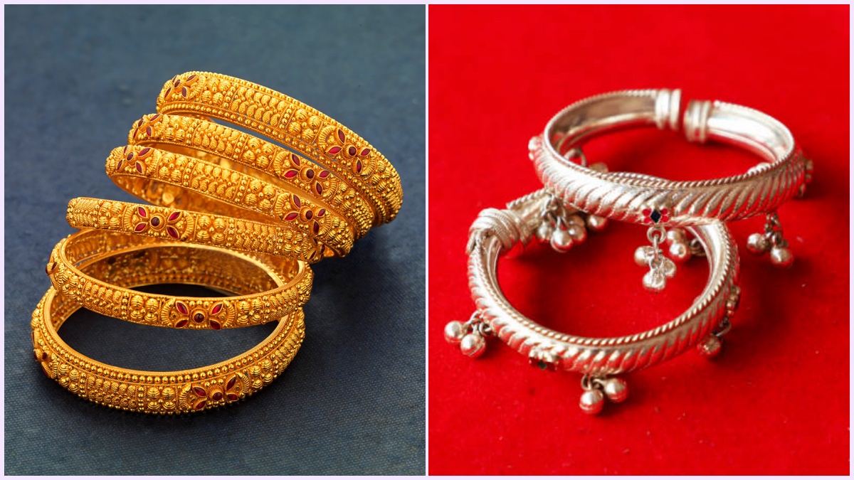 Conceptual editorial photograph representing gold bullion bars and silver price fluctuations in Chennai markets.