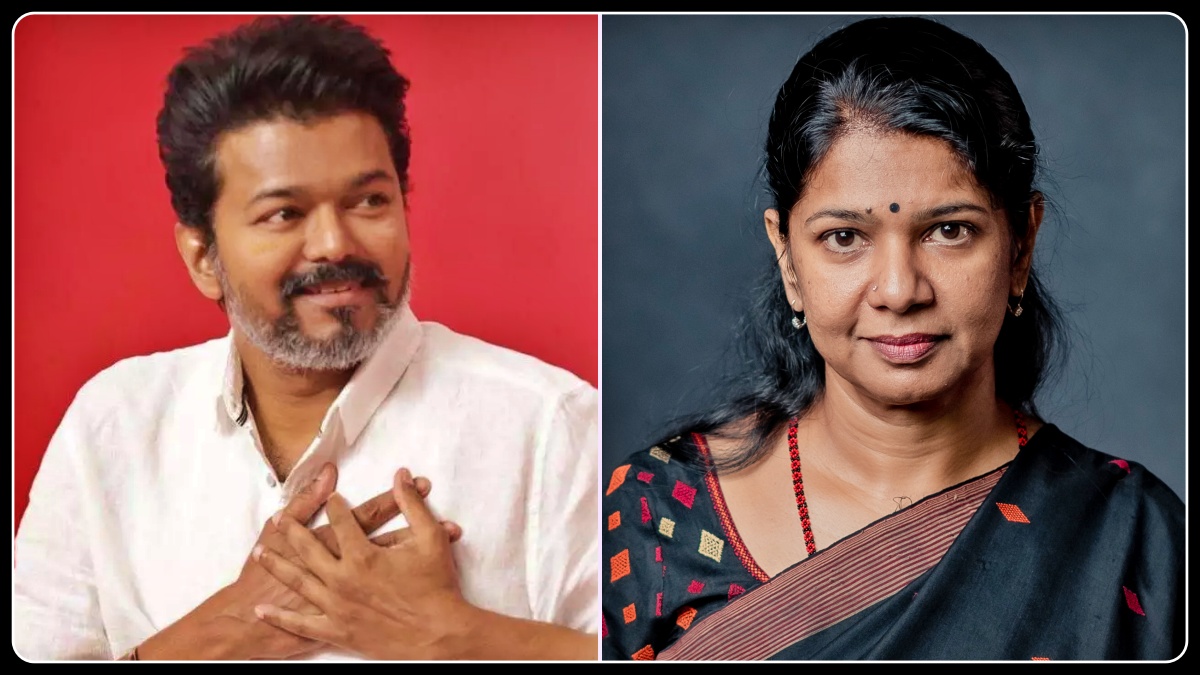 சென்னையில் திமுக மகளிர் அணி சார்பில் நடைபெற்ற கண்டன ஆர்ப்பாட்டத்தில் பேசும் கனிமொழி எம்.பி.யைக் குறிக்கும் காட்சிப் படம்.