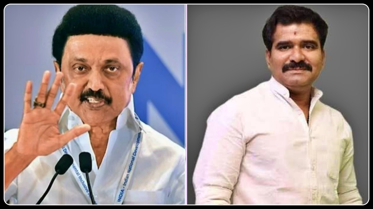 மதுரையில் பொதுமக்களிடையே உரையாற்றும் தவெக அமைச்சர் நிர்மல் குமார்.